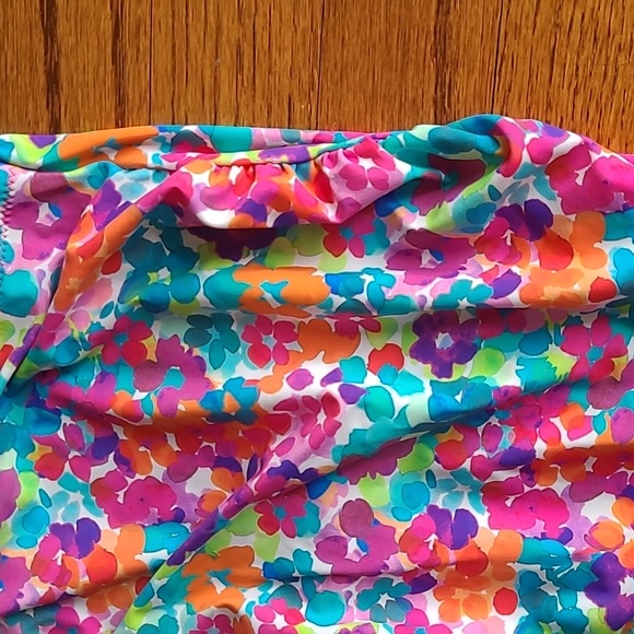 Anita Size 8 Colorful Floral Pattern Strapless Maternity Swimsuit - Picture 3 of 14